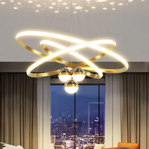 Ring 3 Orb Pendant Light Modern Luxury Chandelier