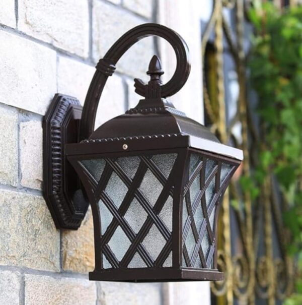 Fashion Retro Outdoor Wall Grid Lighting